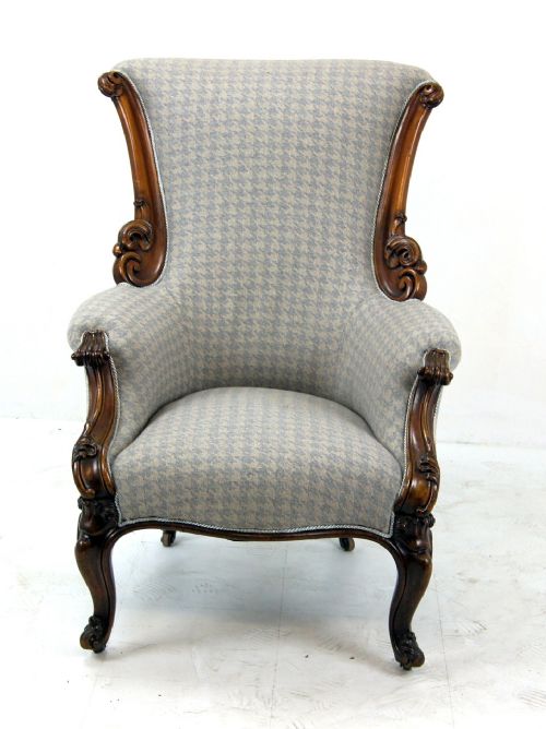 Fine Super Quality Mahogany Wood Framed Arm Chair