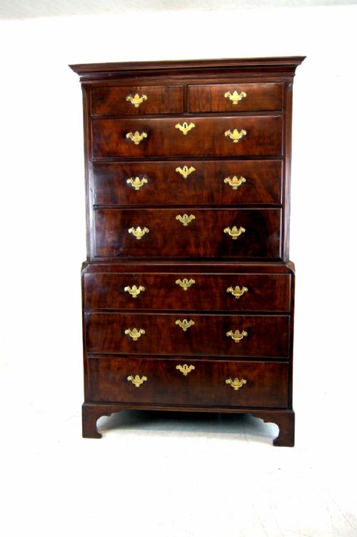 Fabulous Mahogany Georgian Chest on Chest