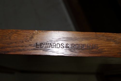 fig 2. Quality Antique Oak Bookcase by Edwards & Roberts.