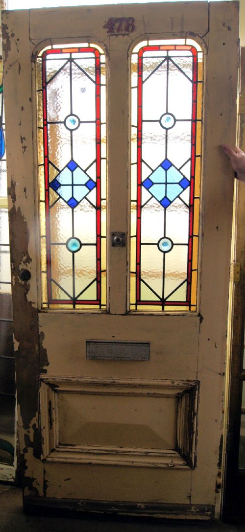 Excellent Leaded Glass Front Door