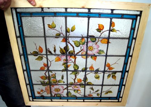 Beautiful Vibrant Painted Stained Glass Window
