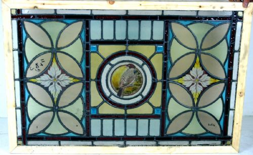 One of Four Wonderful Painted Bird Windows