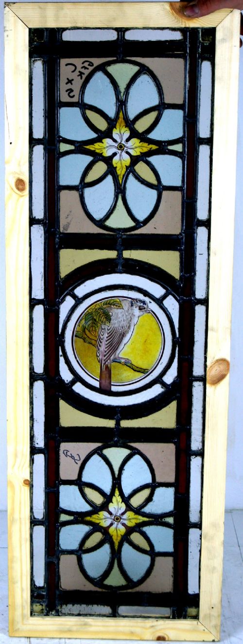 One of Four Wonderful Painted Bird Windows