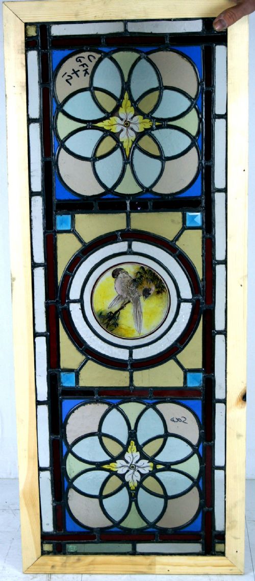 One of Four Wonderful Painted Bird Windows