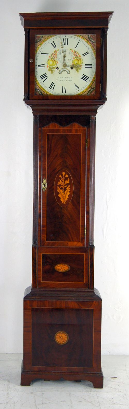 A Well Proportioned Inlaid Grandfather Clock