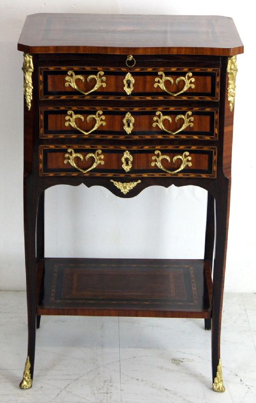 A Fantastic French Marquetry Inlaid Small Chest