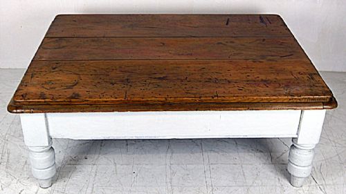 A Pine Victorian Rustic Coffee Table