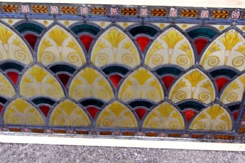 A Profusely Painted Victorian Window