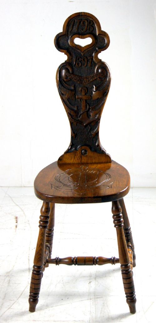 A Magnificent Oak Side Chair (Nelsons Flag Ship)