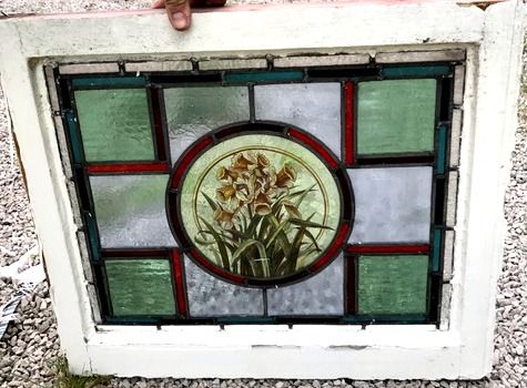 A Great Painted Flower Window