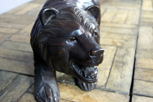 A Charming Carved Free Standing Black Forest Bear