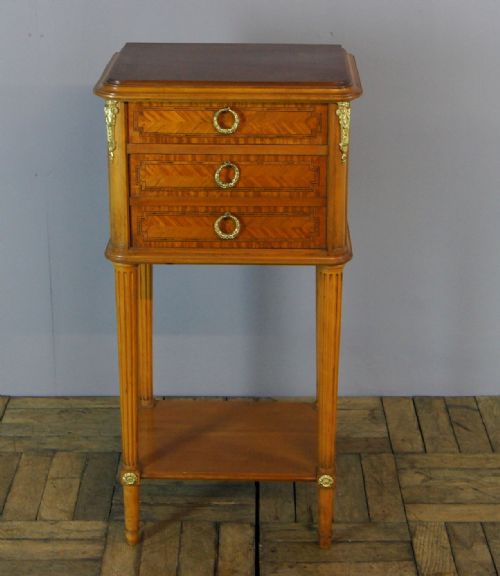 A Small Satin Wood Inlaid Chest