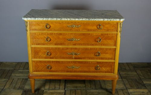 An Outstanding French Marble Topped Commode/chest