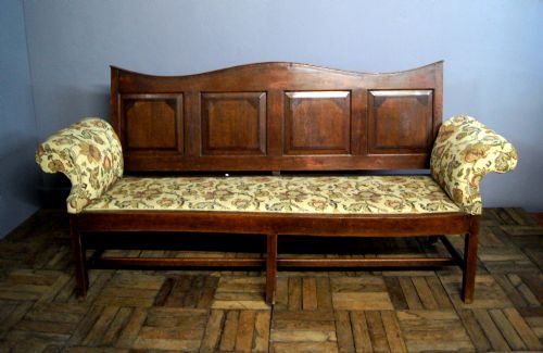 An Unusual Double Ended Georgian Oak Coachman's Settle