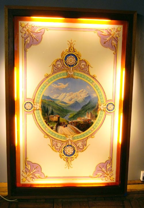 A Superb Painted Glass Victorian Window