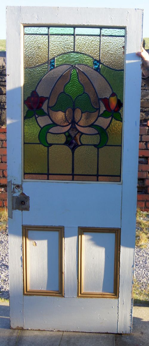 A Stunning Leaded Glass Door