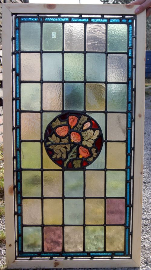 A Beautiful Leaded Glass Rose Window