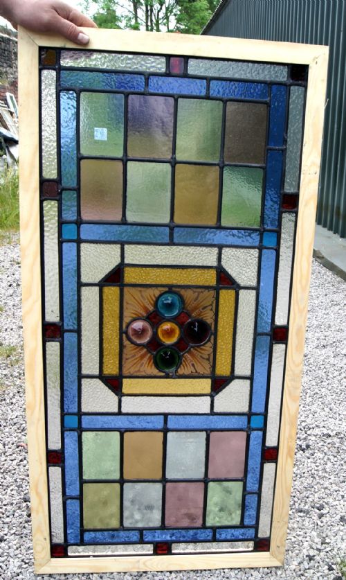 Good Late Victorian Multicoulered Window