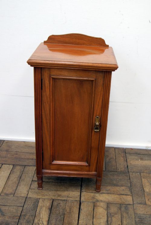 A Very Good Quality Walnut Bedside Cupboard