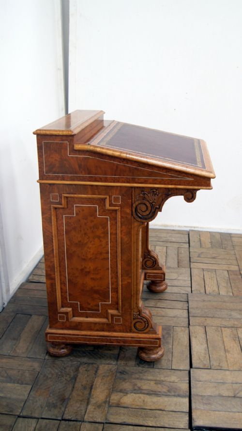 A Fantastic Davenport in Amboyna by Scott of Edinburgh