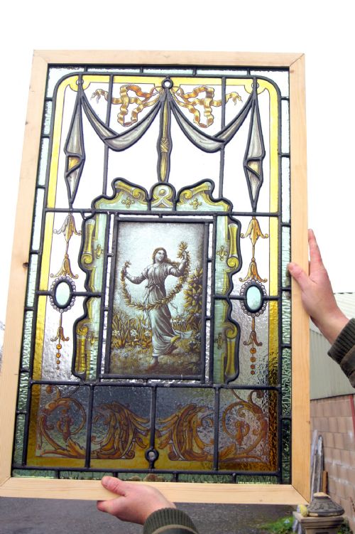 A Fabulous Painted Stained Glass Window