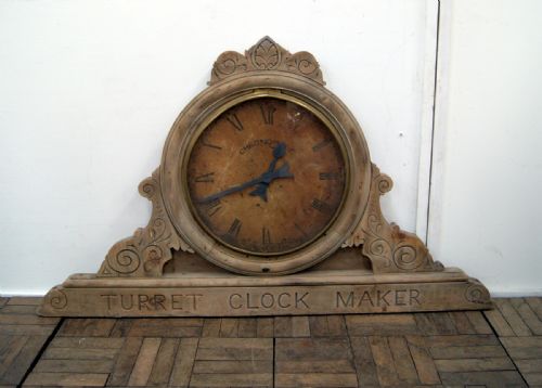 A Very Unusual Pine 'Turret Clock Makers' Clock