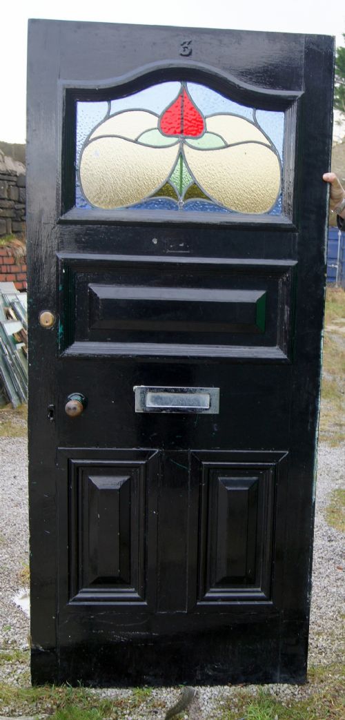 A Good Solid Stained Glass Front Door