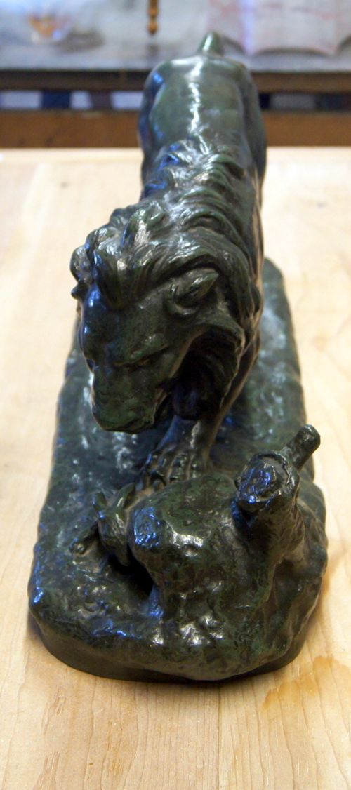 A Good Well Pattenated Green Bronze by Antoine Barye