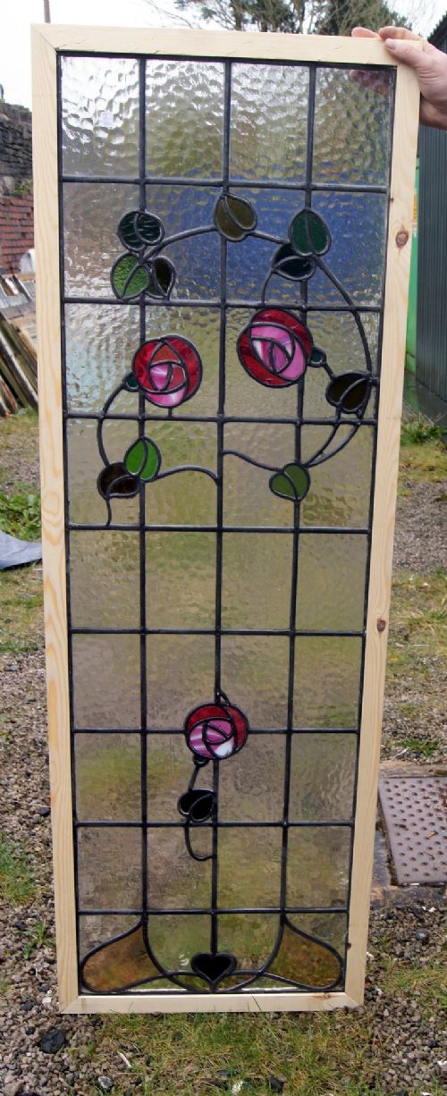 Wonderful Macintosh Style Leaded Glass Window