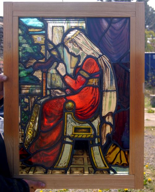 A Very Good Arts and Crafts Hand Made Scottish School Leaded Glass Window