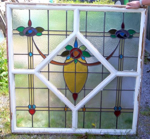 A Large Colourful, Vibrant Stained Glass Window