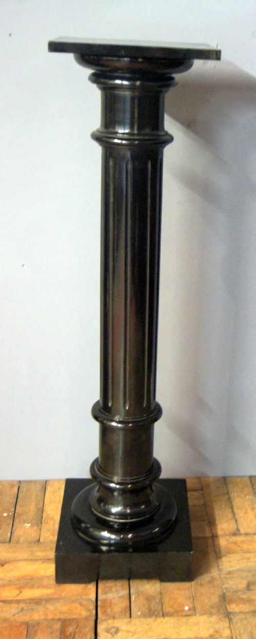 A Fabulous Victorian Ebonised Column/stand