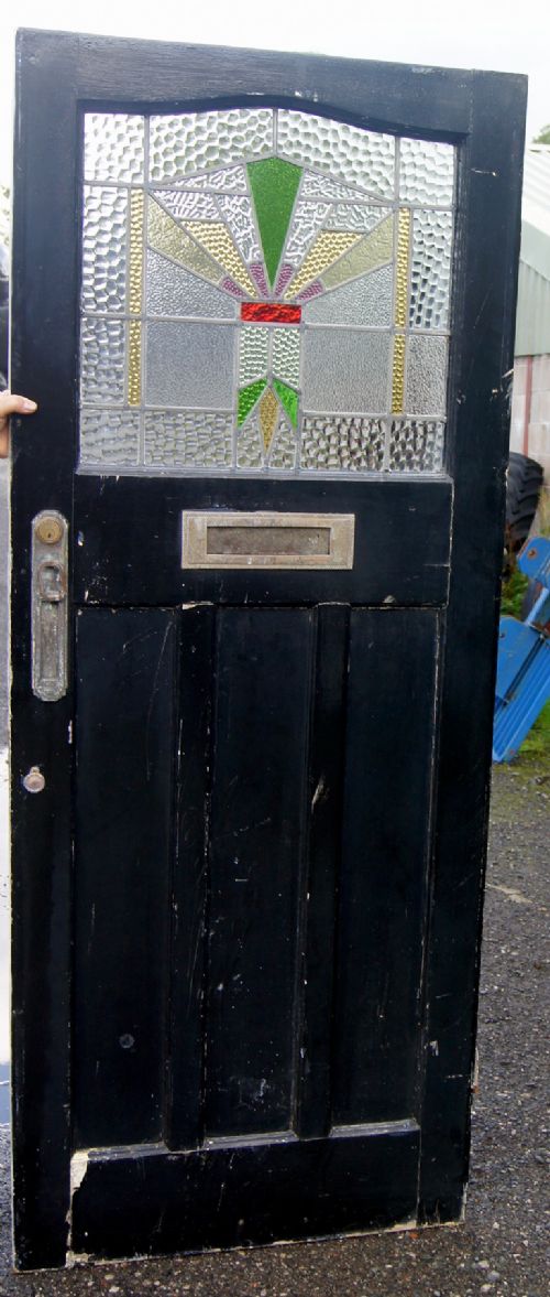 A Good Original Art Deco Front Door