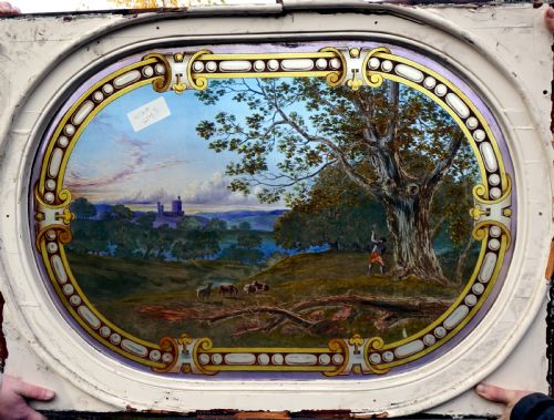 An Outstanding Victorian Painted Window