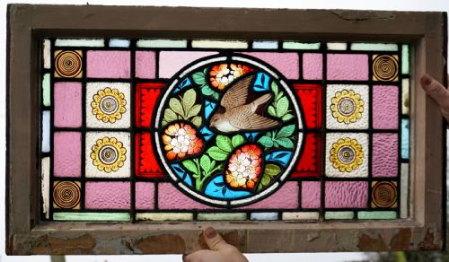 A Stunning Vibrant Victorian Southport Bird Window