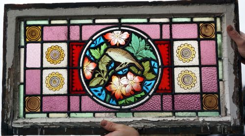 A Stunning Vibrant Victorian Southport Bird Window