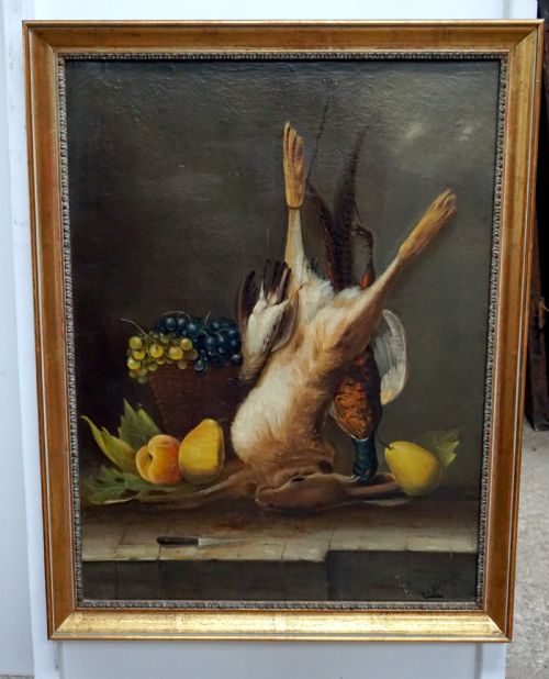 A Very Well Painted Victorian Oil on Canvas