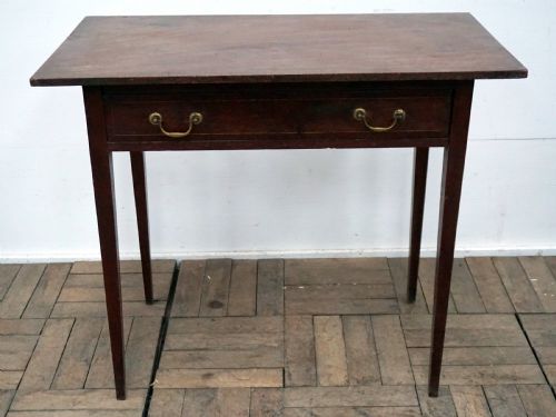 A Charming George 111 Solid Mahogany Side Table with Drawer