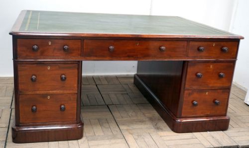 A Fantastic Mahogany Partners Desk