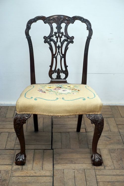 A Very Good Quality Chippendale Style Edwardian Chair