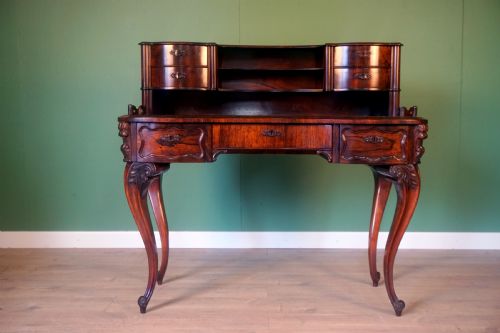 A Very Good Rosewood Boneur De Jour