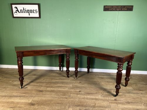 Rare Pair of Mahogany William IV Console Tables.