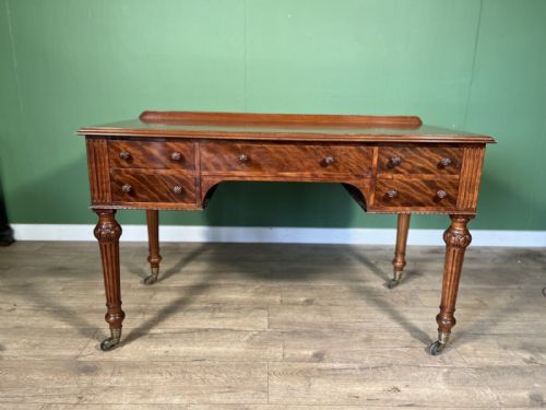 Good Quality Antique Kneehole Desk by Holland and Son