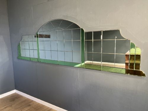 A Large 1930’S Original Art Deco Mirror