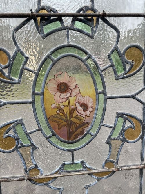 STAINED GLASS WINDOW PAINTED - ADDITIONAL PHOTO 1