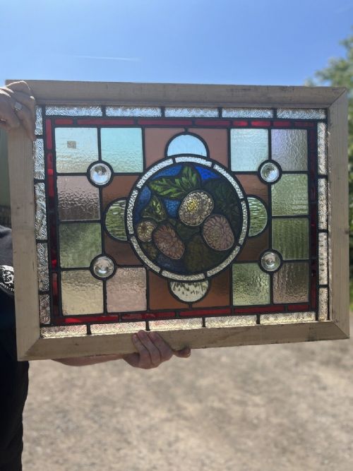 Stained Glass Painted Window - Fruit
