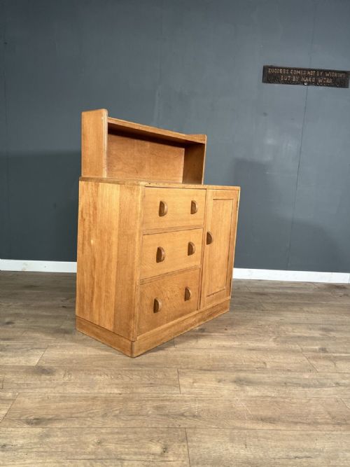 Heals Limed Oak 3 Drawer Cupboard 1930’S