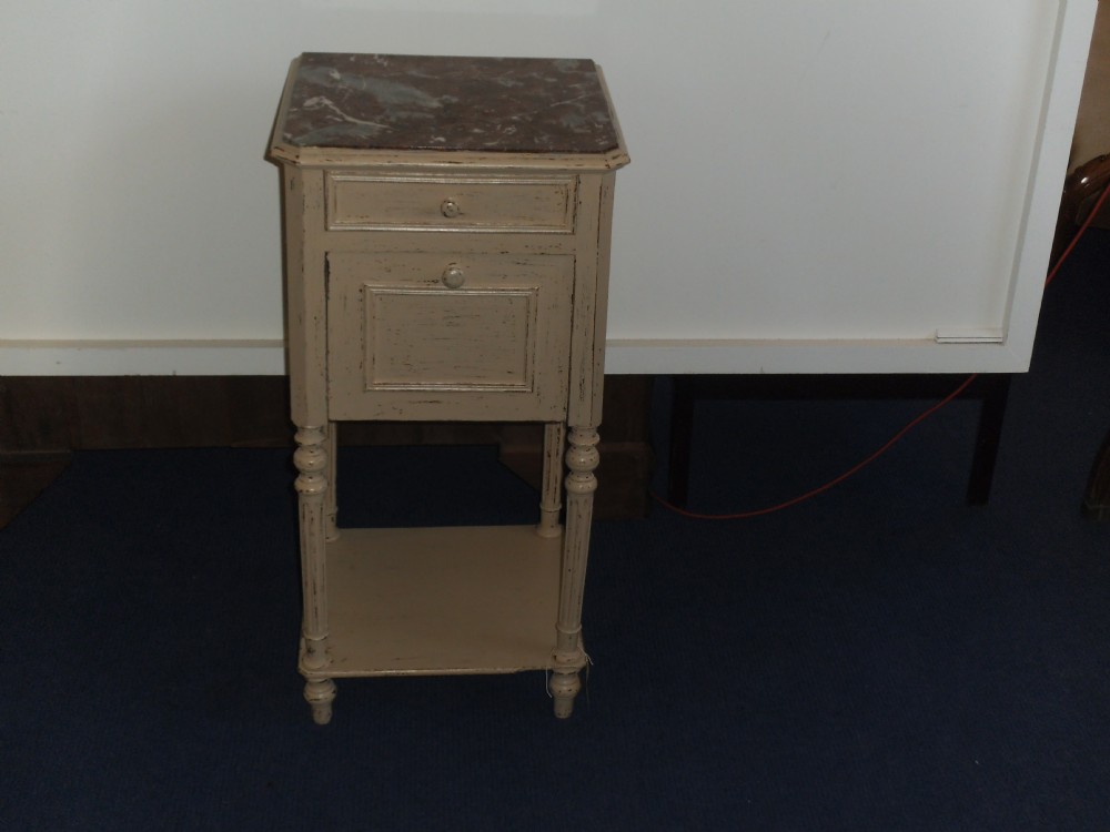 French Shabby Chic bedside cabinet.
