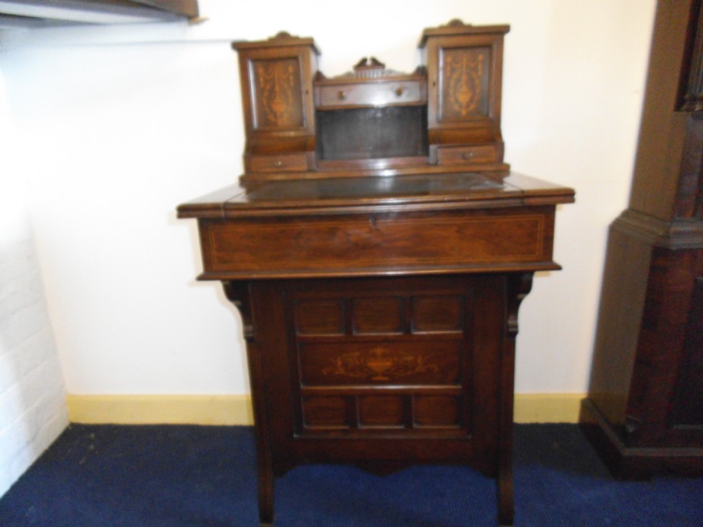 Victorian inlaid desk.