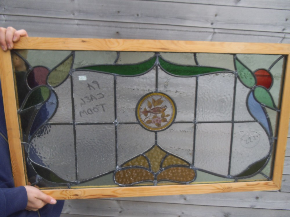 Hand painted bird window